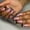 Duckbill French Flower Diamond, variant on Fofosbeauty Press on Nails Tips, 24pcs Artificail Nails Tips Design, Duckbill White French
