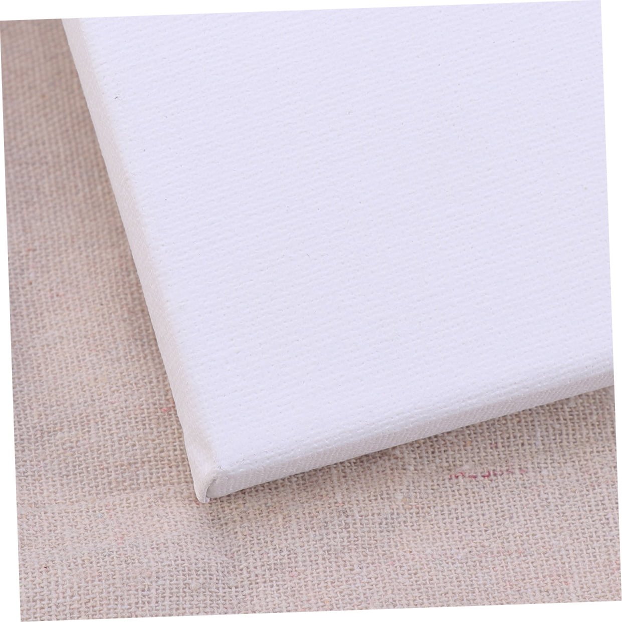 FENGGUIQU 10Pcs White Cotton Wood Artist Stretched Canvas Panels for Oil Painting Drawing