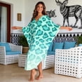 thumbnail image 4 of DISNIMO Kaftan Dresses for Women Leopard Printed Plus Size Swimsuit Coverup V Neck Batwing Sleeve Caftan Maxi Dress Lightweight Soft Bathing Suit Cover Ups, 4 of 7