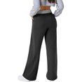 thumbnail image 6 of Idoravan Women's Plus Size Pants Clearance Womens Loose Wide Leg Pants High Waist Straight Pants Casual Pants, 6 of 6