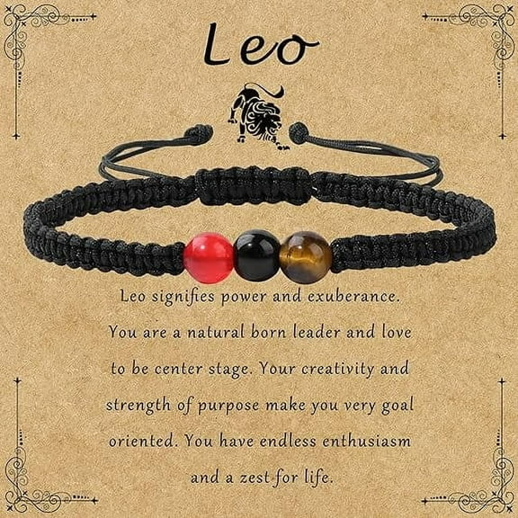 Zodiac Bracelets for Women Healing Crystal Stone 6mm Beads Bracelet Birthday Zodiac Gifts Horoscope Spiritual Bracelet