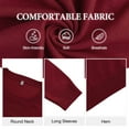 thumbnail image 3 of Asklazy Women's Sweater Lightweight Long Sleeve Soft Comfortable Pullover Tops Basic Knit,Wine Red,2XL, 3 of 8