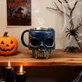 thumbnail image 6 of Decorative Halloween Skull Mug, Resin Coffee Mug for Hot or Cold Beverages, Large Capacity for Parties and Gatherings, Easy to Clean, 6 of 9