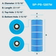 thumbnail image 2 of SpiroPure Replacement for Hayward CS150E CX150XRE Waterway 817-0150N Jandy CS150 Unicel C-8414 Pleatco PWWCT150 Filbur FC-1287 Blue Media Hot Tub Spa Pool Cartridge, 2 of 9