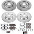 thumbnail image 3 of PowerStop Front and Rear Z26 Street Warrior Carbon-Fiber Ceramic Brake Pad and Drilled and Slotted Rotor Kit Fits: AUDI Select Models K6157-26, 3 of 9