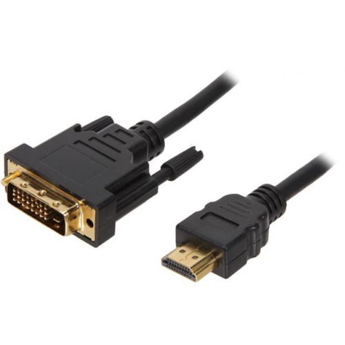 Link Depot Double DVI-D Plaqué Or Lien vers le Câble HDMI Haute Vitesse (DVI-3-HDMI)