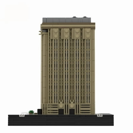 MOC-41563 Modular Flatiron Building Blocks Set Skyscraper MOC Bricks Toys 1/650th Scale
