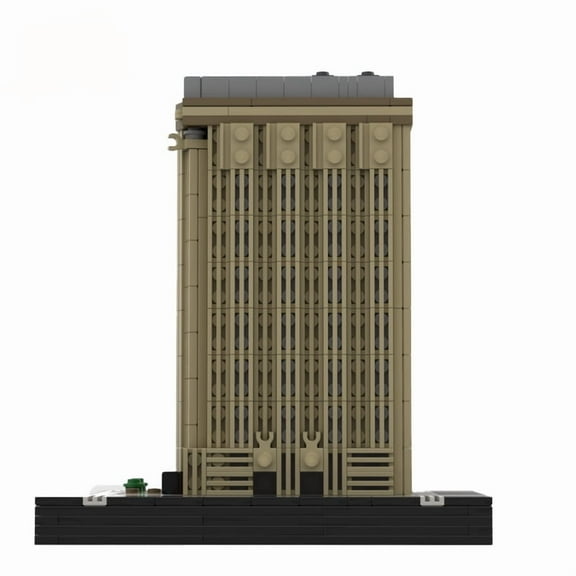 MOC-41563 Modular Flatiron Building Blocks Set Skyscraper MOC Bricks Toys 1/650th Scale