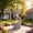 Beige, variant on Alukang 32.28" Outdoor Water Fountain, S-Shaped Spiral Column Fountains with LED Lights, Floor Standing Water Feature with Flat Top Plant Display for Patio, Backyard, Home Decor, Gray