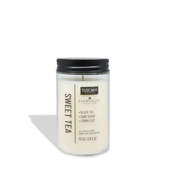 Tuscany Candle Sweet Tea Scented Jar Candle, 10 oz – Farmhouse Collection