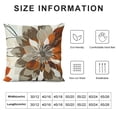 thumbnail image 5 of Creowell Brown and Orange Gray Dahlia Floral Pillow Covers  Outdoor Modern Coffee White Grey Flower Throw Pillows Cover Summer Fall Autumn Decorative Cushion Case for Couch Bed Decor, 5 of 5