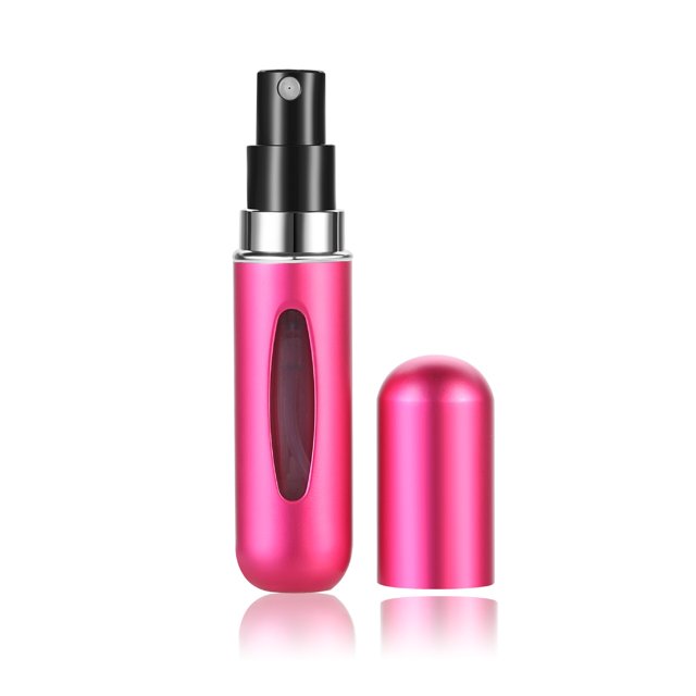 5ml 8ml Mini Portable Bottom-Filling Pump Perfume Refillable Spray Scent Empty Cosmetic Containers Atomizer Bottle Travel5ml&Metal yaoshenbao LED