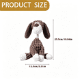 thumbnail image 4 of Indestructible Dog toys,Squeaky Chew Toy Durable Plush Dog Toys for Aggressive Chewers,Chew-resistant, for Small Medium Large Dogs Puppy Teething Toys 10.04" F, 4 of 7