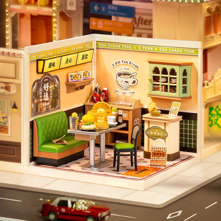 Rolife Super Creator Honey Tea Lounge - Kit Casa In Miniatura Fai Da Te Per Adulti E Ragazzi