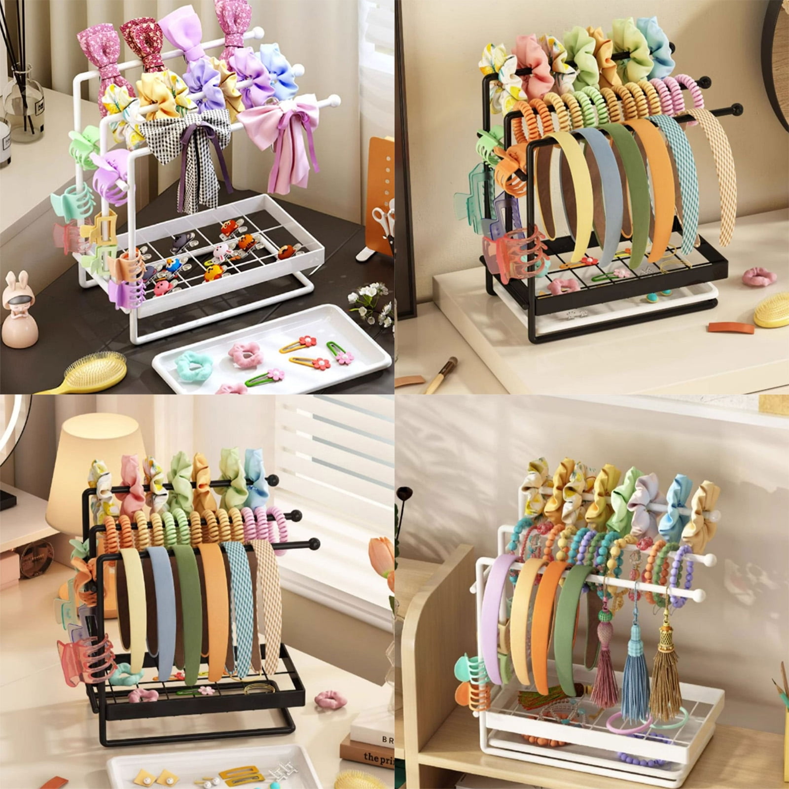 Headband Holder Organized For Women And Girls Large Scrunchie Storage Stand For Hair Accessories Space Saving