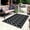 Black&White, variant on Playa Rug Reversible Indoor/Outdoor 100% Recycled Plastic Floor Mat/Rug - Weather, Water, Stain, Fade and UV Resistant - Miami- Black & Gray (5'x7')