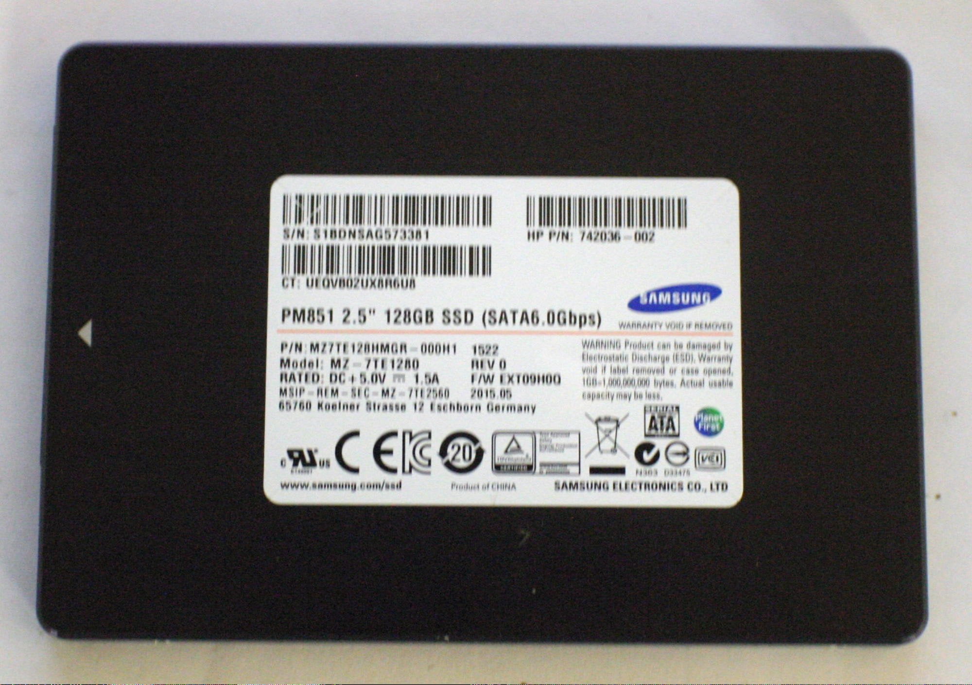 SAMSUNG 128GB SSD 742036-002 - Walmart.com