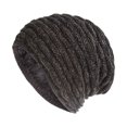 thumbnail image 1 of Gorro de hombre otoño e invierno Europa y Estados Unidos gorro de punto más gorro de terciopelo cálido con protección para los oídos gorro de lana, 1 of 5