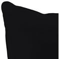 thumbnail image 6 of Jordan Manufacturing Sunbrella 46.5" x 24" Canvas Black Solid Rectangular Outdoor Deep Seat Chair Cushion Set with Welt, 6 of 11