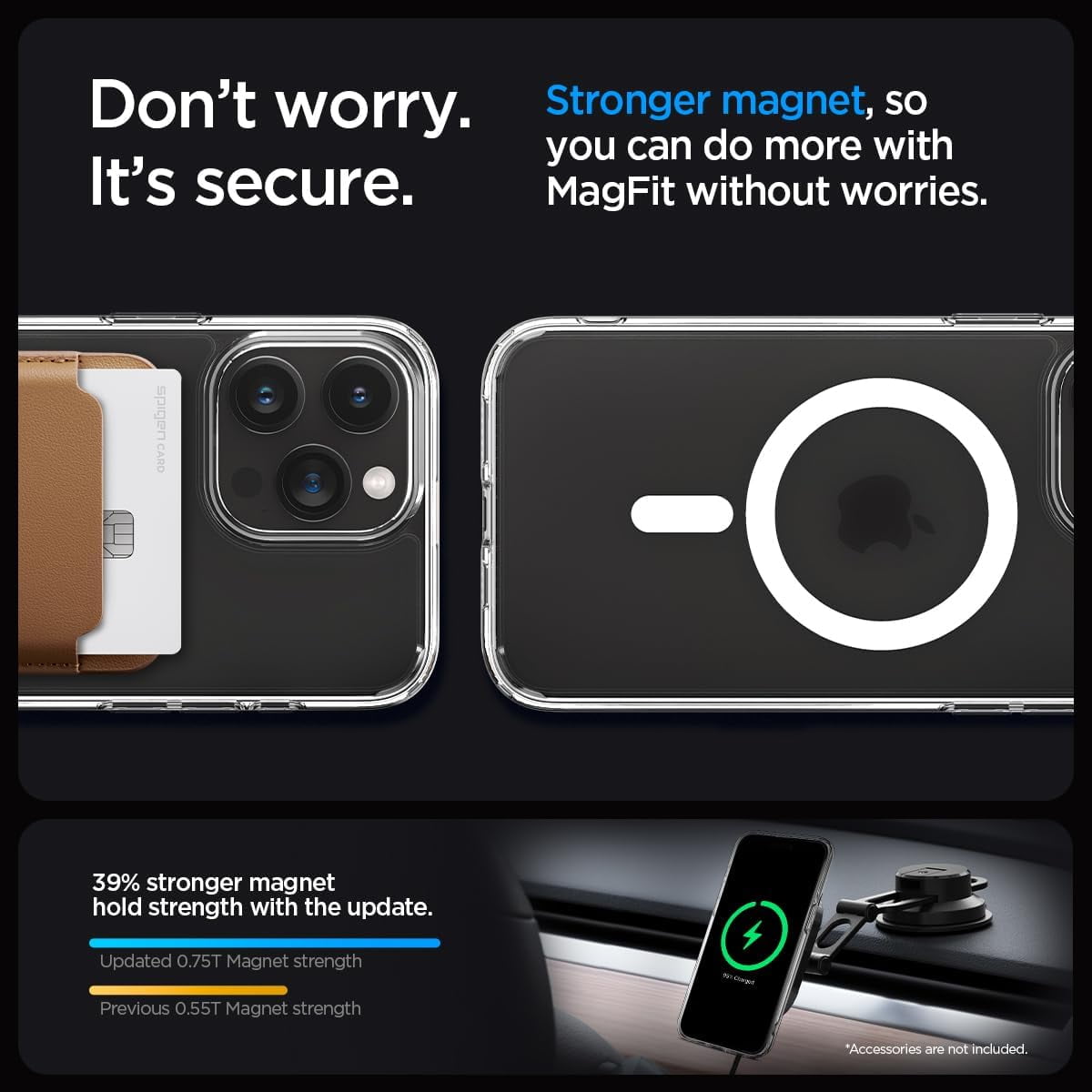 Funda iPhone 15 Pro Max Spigen Ultra Hybrid Mag MagSafe Oro Case