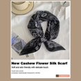 thumbnail image 2 of Vintage Print Korean Style Square Scarf For Women Soft Silk Like Polyester For Office & Daily, 2 of 6