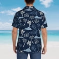 thumbnail image 6 of Goofa Hawaii Palms Hawaiian Shirt for Men, Unisex Summer Beach Casual Short Sleeve Button Down Shirts,Aloha Tropical Floral print shirt-Medium, 6 of 9