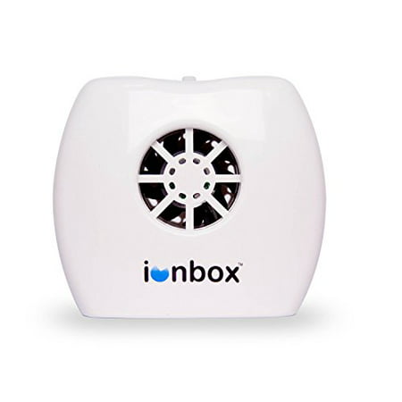 IonPacific ionbox, Negative Ion Generator with Highest Output - Up to 20 Million Negative Ions/Sec, Filterless Mobile Ionizer & Travel Air Purifier USB, Eliminates: Pollutants, Allergens, Mold,