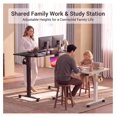 Standing Desk 55 x 24 Inch Adjustable Height Computer Desk with Dual ...