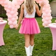 thumbnail image 5 of Women's Tutu Skirt Combines Adult Ballet Tulle Skirt Style with Elastic Waist Layered Short Puffy Dance Performance Design, 5 of 6