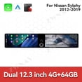 thumbnail image 3 of ZWNAV Dual 12.3 inch Screen Car Radio For Nissan Sylphy 2012-2019 Android GPS Navigation Multimedia Video Player Stereo Receiver Head Unit, 3 of 15