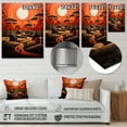 thumbnail image 4 of Designart "African Tribal flow XIII" African Tribes Metal Wall Decor, 4 of 5