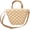 Beige, variant on Women Summer Straw Bag Beach Rattan Top-Handle Purse Straw Crossbody Clutch Bags Handwoven Tote Handbag