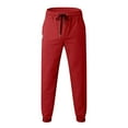 thumbnail image 6 of Tosmy Pants For Men Men's Fashion Casual Mid Waist Pencil Pant Solid Pocket Full Length Trousers Relaxed Fit, 6 of 6