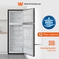 thumbnail image 1 of White Westinghouse  Refrigerador 12 pies  Top Mount 334 L  Inverter automático  2 puertas congelador  Control mecánico de temperatura  Despachador de agua  Puerta reversible  Luz interior, 1 of 8