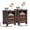 Walnut, variant on Buildhom Farmhouse Nightstand with Charging Station, 2-Drawer Rustic Brown End Table with Open Shelf for Adult Bedroom, Green