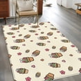 thumbnail image 2 of Easter Rabbits Ears Area Rugs 2.7'x5', Small Throw Rugs for Kitchen Bedroom, Spring Cactus Potted Plant Flowers Yellow Indoor Outdoor Rug Non-Slip Low Pile Carpet Runner Reversible Floor Mats, 2 of 8