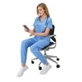 thumbnail image 6 of Hanes Womens Scrubs Healthcare Top, Comfort Fit Moisture-Wicking Stretch Scrubs for Women, 6 of 10