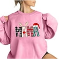 thumbnail image 2 of Chandail pour Femmes Jovatis Automne, Haut de Mode Coloré de Noël à Col Rond pour Femmes, Haut à Manches Longues Chandails, 2 of 4