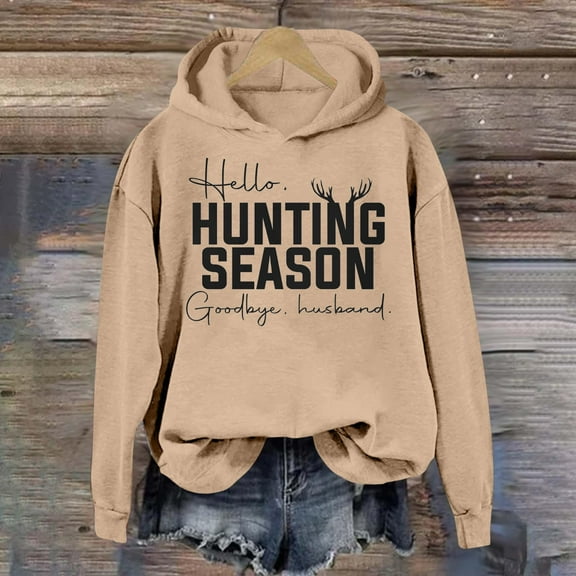 Hoodies Sweatshirt for Women Long Sleeve Women Pullover Cute HoodiesKhaki Hoodies for Women Fall Tops Clothing for Women