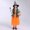 Orange, variant on Zecgelong Girls Witch Dress Set with Hat Wand Bag Party Role Play Outfit Orange Size 3-15Y