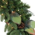 thumbnail image 3 of Northlight Pre-Lit Mixed Winter Pine Artificial Christmas Wreath - 30 Inch, Clear Lights, 3 of 4