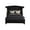 Black, variant on Cream Crystal Queen Bed, Fashionable Bedroom Allure Color Bed With Flair, Modern