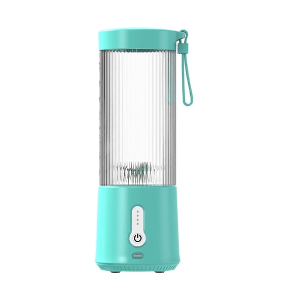 Toystoory Exprimidor eléctrico portátil de 500ml, máquina mezcladora de jugo de naranja con carga USB, máquina mezcladora de jugo de Electrodomésticos Azul