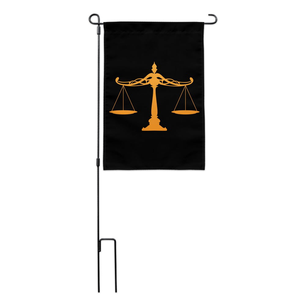 Scales Of Justice Legal Lawyer Garden Yard Flag 