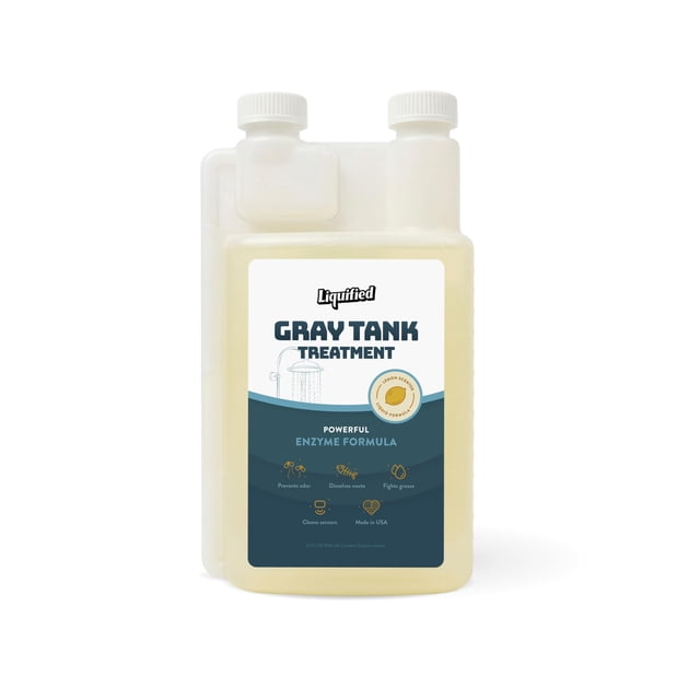Liquified RV Toilet Treatment - Gray Holding Tank Digester - Odor Eliminator - Lemon Scent - Matts RV Reviews