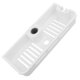 thumbnail image 1 of Inteprter 1 estante de baño, estante de almacenamiento de ducha de plástico, soporte de perforación ajustable gratis, accesorios de almacenamiento de Juegos de accesorios de baño blanco Inteprter HA002245-02, 1 of 6