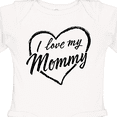 thumbnail image 4 of Inktastic I Love My Mommy in Black Chalk Heart Boys or Girls Long Sleeve Baby Bodysuit, 4 of 5