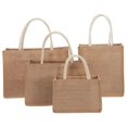 thumbnail image 4 of Sywqhk Bolsas De Arpillera Bolsas De Regalo De Bolso De Playa De Yute En Blanco Con Asa (Vertical) Sywqhk Para estrenar, 4 of 6