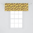 thumbnail image 2 of Ambesonne Lemons Window Valance, Abstract Citrus Leaves Rhythmic Fruits Energetic Summer Art, Curtain Valance for Kitchen Bedroom Decor with Rod Pocket, 54" X 18", Coral Pastel Yellow, 2 of 2