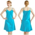 thumbnail image 7 of LYMAYTER Women's Satin Lingerie Mini Spaghetti Strap Dress Silk Satin Nightgowns M-4XL, 7 of 7
